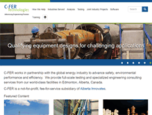 Tablet Screenshot of cfertech.com